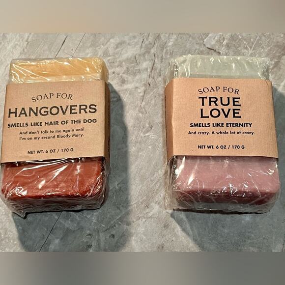 Organic artisan soap with humor: set of 2 - Picture 1 of 8